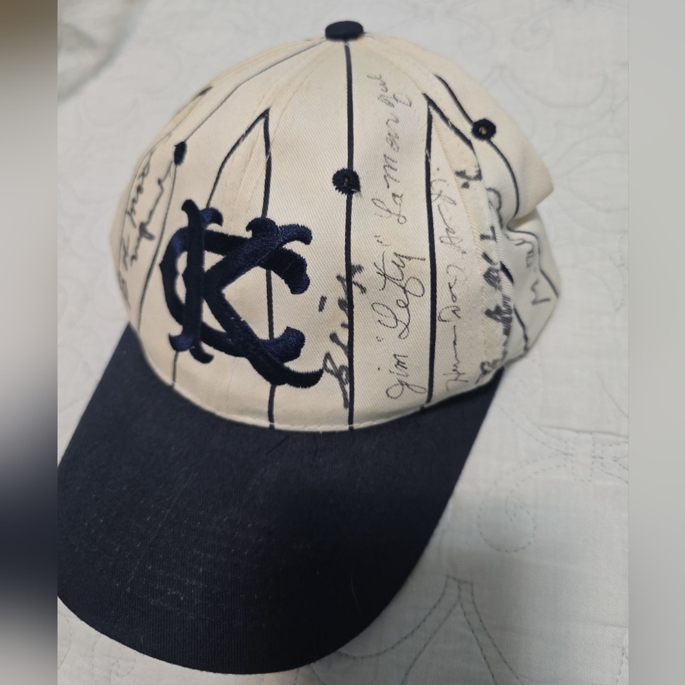 Autographed Baseball Cap - Negro League Monarchs 1993